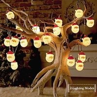 Led Father Christmas String Lights Battery Powered Christmas Tree String Lights Decoration Garden Party Indoor Decoration miniinthebox - thumbnail