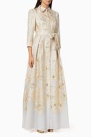 Metallic Organza Shirt Gown - thumbnail