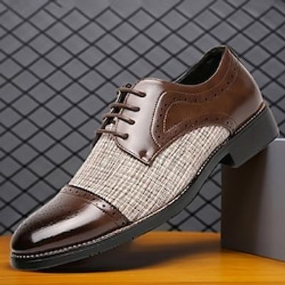 Men's Boots Retro Brogue Dress Shoes Walking Casual Daily Leather Comfortable Booties  Ankle Boots Loafer Black Brown Spring Fall Lightinthebox