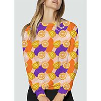 Women's Sweatshirt Pullover Graphic Fruit Print Daily Sports 3D Print Active Streetwear Hoodies Sweatshirts  Yellow miniinthebox - thumbnail
