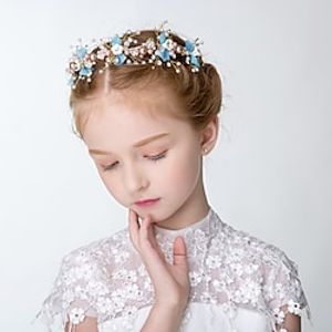 1pcs Kids  Toddler Girls' Wreath Head Flower Beautiful Handmade Children's Hair Accessories Photo Headdress Wedding Mori Girl Korean Flower Girl Accessories Lightinthebox