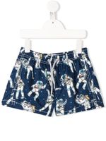 Mc2 Saint Barth Kids Jean astronaut swimming trunks - Blue