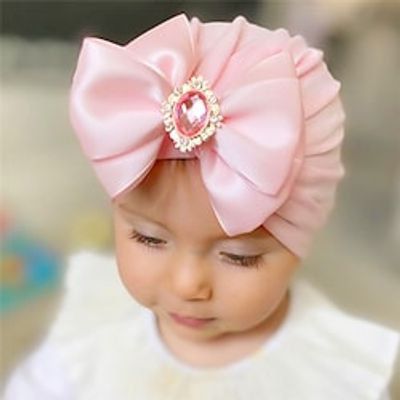 1pcs Toddler  Baby Girls' Active  Sweet Daily Wear  Casual  Daily Solid Colored Bow Polyester Hats  Caps Blue  Purple  Yellow Kid onesize Lightinthebox