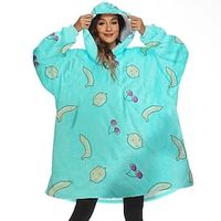 Wearable Blanket, Oversized Sweatshirt Blanket for Adults Women Men, Gift, Cozy and Fuzzy Sherpa Blanket Lightinthebox - thumbnail