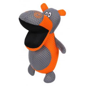 Freedog Happy Dog Durable Plush Toy Green Orange