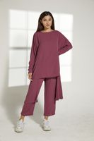 Moistreet Burgundy Cey Fabric Top And Pants Set (XS, S, M, L, XL, XXL) Moistreet Burgundy Cey Fabric Top And Pants Set (XS, S, M, L, XL, XXL)