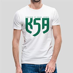 Men's Unisex Tee T shirt Hot Stamping Symbol Graphic Prints Plus Size Print Short Sleeve Casual Tops Cotton Basic Fashion Designer Big and Tall White Lightinthebox