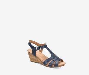 Womens Jaquet Wedge Sandal  Navy