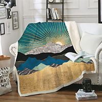 Multifunctional Blankets, Geometric Polyester Warmer Comfy Blankets Lightinthebox - thumbnail