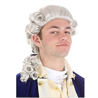 American Colonial Powdered Wig for Men Carnival Wigs Lightinthebox