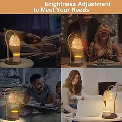 Valley lily of the valley aromatherapy melting wax lamp marble melting candle lamp ins retro first snow white smokeless temperature regulating night light batch Lightinthebox