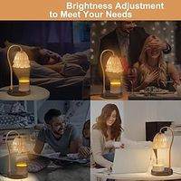 Valley lily of the valley aromatherapy melting wax lamp marble melting candle lamp ins retro first snow white smokeless temperature regulating night light batch Lightinthebox - thumbnail