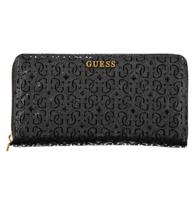 Guess Jeans Elegant Black Polyethylene Wallet with Zip Closure - GU-23601