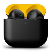 Merlin Craft Customized Apple Airpods 4 Combo Black Yellow