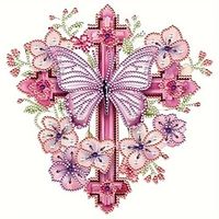 1pc Animal DIY Diamond Painting Butterfly Cross Diamond Painting Handcraft Home Gift Without Frame miniinthebox