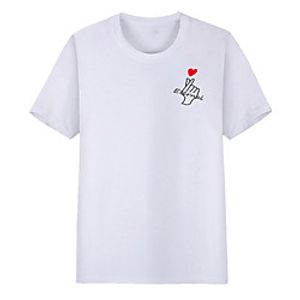 Men's Unisex Tee T shirt Hot Stamping Graphic Prints Hand Letter Plus Size Print Short Sleeve Casual Tops Cotton Basic Fashion Designer Big and Tall White Black Lightinthebox
