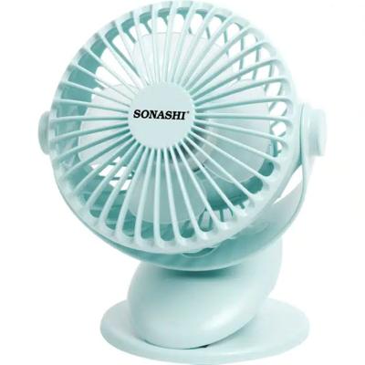 Sonashi 4inch Rechargeable Clip Fan Blue - SRF-104N