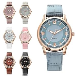 Leather Strap Ladies Watch Polygon Glass Luxury Women Clocks miniinthebox