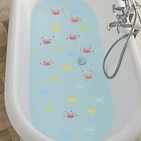 6pcs Children's Bathtub Waterproof Non-slip Sticker, Self-paste Flower-cartoon Crab Pattern Sticker, Self Adhesive Sticker, Home Essential. miniinthebox - thumbnail