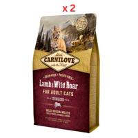 Carnilove Lamb & Wild Boar For Adult Cats 2kg (Pack of 2)