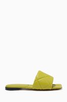Flat Sandals in Quilted Embossed Nappa Flat Sandals in Quilted Embossed Nappa