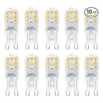 10pcs Dimmable Super Bright G9 LED Light Bulb 3W 220V 2835 Lamp Cold White/Warm White Constant Power Light LED Lighting G9 Bulbs miniinthebox