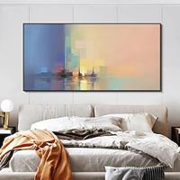 Handmade Hand Painted Wall Art Abstract Hand Painted Landscape Paintings On Canvas Colorful Wall Art Rolled Canvas No Frame Unstretched Lightinthebox