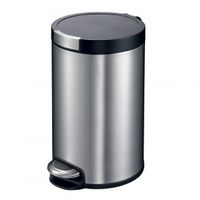 EKO Artistic Stainless Steel Round Step Waste Bin with Soft Close Lid, 20-Liter (ALEK20) - thumbnail