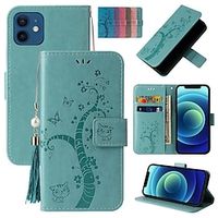 Phone Case For Apple Wallet Card iPhone 14 Pro Max Plus 13 12 11 Mini X XR XS 8 7 Wallet Flip Embossed Animal TPU PC Lightinthebox - thumbnail