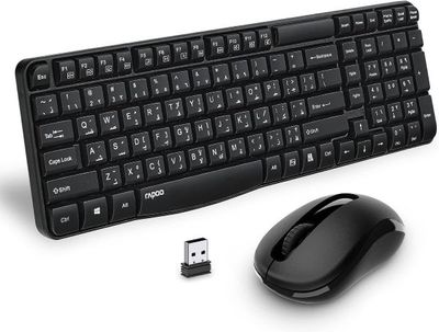 Rapoo X1800S Combo Key Board And Mouse Wireless Arb - 18458 Rapoo X1800S Combo Key Board And Mouse Wireless Arb - 18458