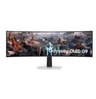 Samsung 49inch Odyssey OLED G9 G93SC DQHD 5120 x 1440 Curved Monitor, 0.03MS, 240Hz, HDMI, Adjustable, Silver - LS49CG934SMXUE