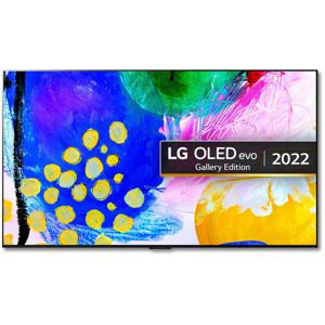 LG OLED evo TV 77 Inch G2 series | Gallery Design 4K Cinema HDR webOS22 with ThinQ AI Pixel Dimming | BLACK