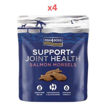 Fish4Dogs Support+ Joint Health Salmon Morsels Dog Treats 225g Pack of 4