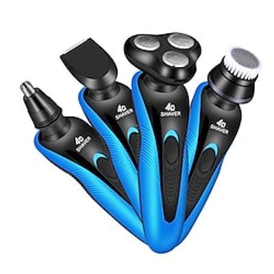 4D 4 in 1 Electric Shaver For Men Multi-Function Electric Shaver Razor USB Car Rechargeable Whole Body Washable Shavers miniinthebox