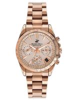 Beverly Hills Polo Club Women's Quartz Movement Watch, Multi Function Display and Metal Strap - BP3204C.410, Rose Gold