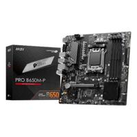 MSI Pro B650M-P AM5 mATX Motherboard, AMD B650 Chipset, 4x DDR5 Slots, 192GB Max Memory, 1x PCI-E x16, 2x M.2 Storage Slot, 4x SATA 6G, Realtek 8125BG 2.5G LAN, HDMI, DP, VGA