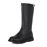 Girls' Boots Mid-Calf Boots School Shoes PU Breathability Non-slipping Fashion Boots Big Kids(7years ) School Daily Zipper White Black Fall Winter Rubber Lightinthebox Girls' Boots Mid-Calf Boots School Shoes PU Breathability Non-slipping Fashion Boots Big Kids(7years ) School Daily Zipper White Black Fall Winter Rubber Lightinthebox