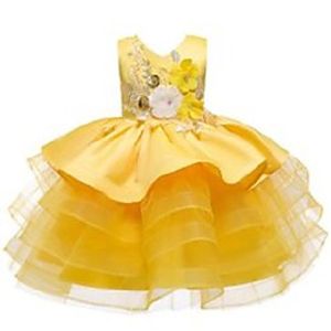 girl's dresses winter dress girl children's princess girls multi-layer cake mesh fluffy vestidos performance clothing Lightinthebox