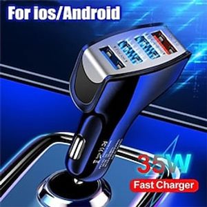 Quick Charge 3.0 Car Charger 4 Ports Fast charging Car phone Charger Lightinthebox