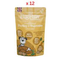 Little Big Paw Traditional Turkey & Vegetable Dinner Wet Dog Food 150g Pack Of 12