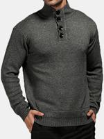 Thick Wool Knitted Casual Sweater - thumbnail