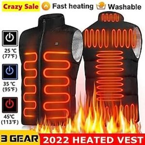 Heating Vest Nine Districts Intelligent Heating Vest Electric Heating Men'S And Women'S Heating Clothing Constant Temperature Whole Body Heating Vest miniinthebox