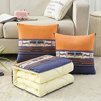 Pillow Quilt Multifunction Foldable Cartoons Throw Pillow Quilt Car Purpose Cushion Office Nap Pillow Folding Blanket Sofa Pillow Air Conditioning Quilt Bedroom Livingroom Lightinthebox - thumbnail