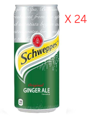 Schweppes Ginger Ale Can - 24 x 300 ml