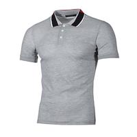 Men's Golf Shirt Golf Polo Work Casual Lapel Short Sleeve Basic Modern Color Block Patchwork Button Spring Summer Regular Fit Black White Navy Blue Light Grey Golf Shirt Lightinthebox