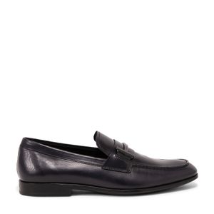 Leather moccasin loafers