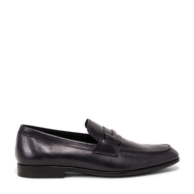 Leather moccasin loafers