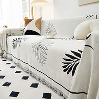 Sofa Cover, with Lealves Sofa Cover Seat Anti Slip Covers for Couch Green White Sofa Throw Blankets miniinthebox - thumbnail