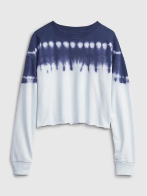 Teen Cropped Cut-Off Crewneck Sweatshirt Teen Cropped Cut-Off Crewneck Sweatshirt