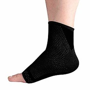 compression ankle brace (pair) – great ankle support that stays in place – reduce foot swelling amp; prevent ankle injuries – perfect ankle sleeve for sports, any use (l, black) miniinthebox